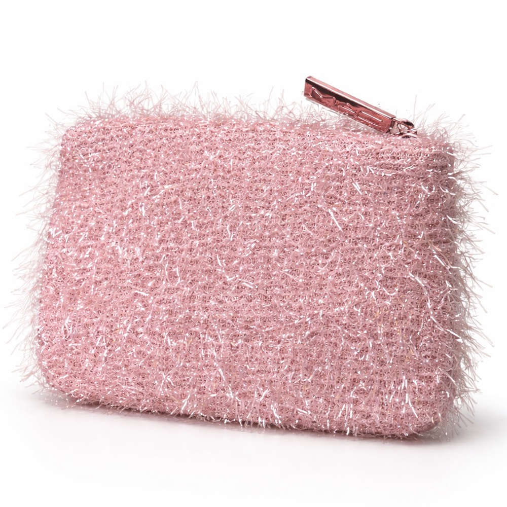 MAC Fireworked Like a Charm Pink Glitter Makeup Pouch